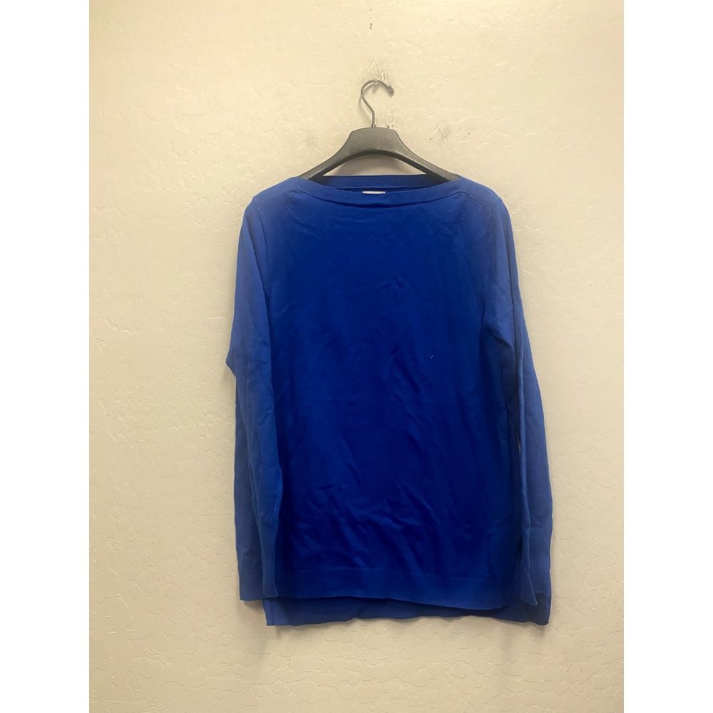 J Crew Women's Cotton boatneck tunic sweater size L Item BC544